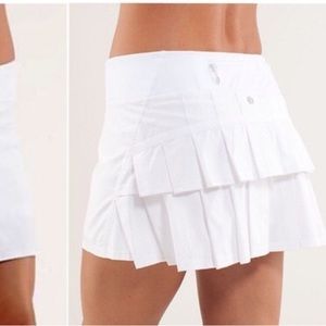 Lululemon Pace Setter Tennis Skirt 6 White